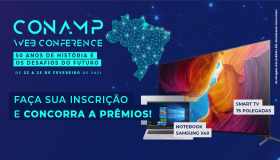 Notebook e Smart TV serão sorteados durante a CONAMP Webconference